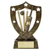 Shield Star Cricket Award 5in
