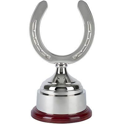7.5in Nickel Plated Horse Shoe Cup