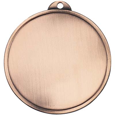 50mm Bronze Finish Plain Medal