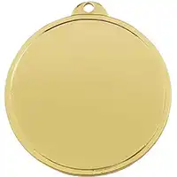 50mm Gold Finish Plain Medal