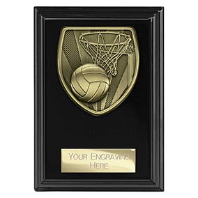 Black Cobra Netball Plaque 125mm