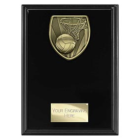 Black Cobra Netball Plaque 175mm