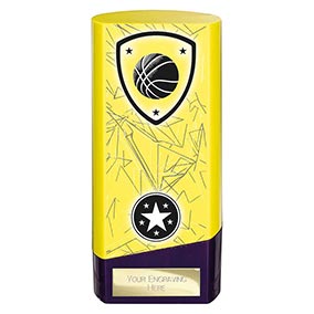 Yellow Prime Basketball Trophy 160mm