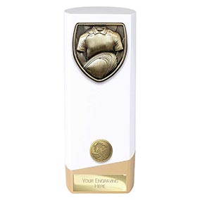 White Prime Cobra Rugby Trophy 190mm White Prime Cobra Rugby Trophy 190mm