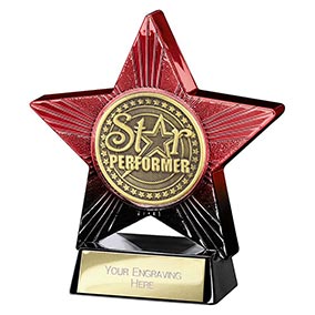 Red Superstar Star Performer Award 110mm Red Superstar Star Performer Award 110mm