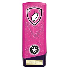 Pink Prime Rugby Trophy 190mm