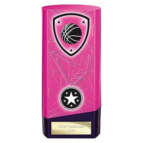 Pink Prime Basketball Trophy 160mm