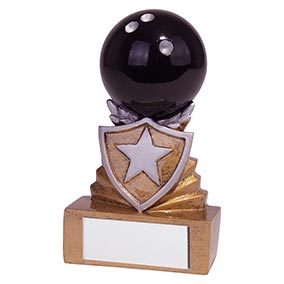 Shield Mini Ten Pin Trophy