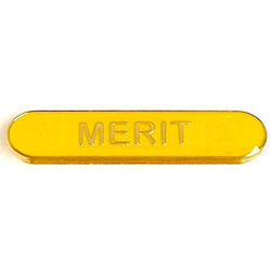 Yellow Merit Bar Badge 40mm