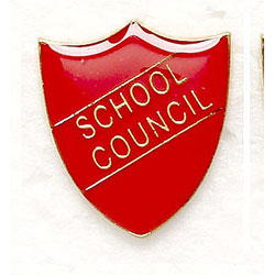 Red School Council Shield Badge