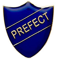 Blue Prefect Shield Badge