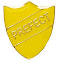Yellow Prefect Shield Badge
