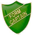 Green Form Captain Shield Badge