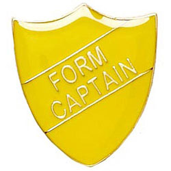 Yellow Form Captain Shield Badge
