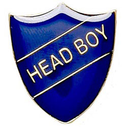 Blue Head Boy Shield Badge