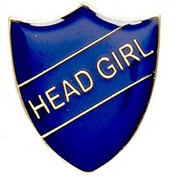 Blue Head Girl Shield Badge