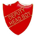 Red Deputy Head Boy Shield Badge