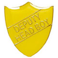 Yellow Deputy Head Boy Shield Badge