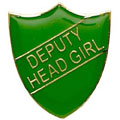 Green Deputy Head Girl Shield Badge