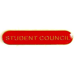 Red Student Council Bar Badge