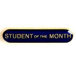 Blue Student Of The Month Bar Badge