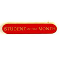 Red Student Of The Month Bar Badge