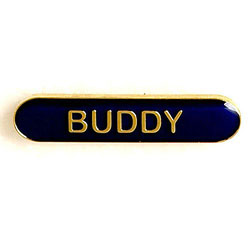 Blue Buddy Bar Badge