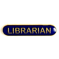 Blue Librarian Bar Badge