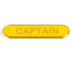 Yellow Captain Bar Badge