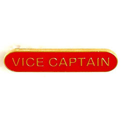 Red Vice Captain Bar Badge
