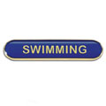 Blue Swimming Bar Badge