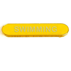 Yellow Swimming Bar Badge