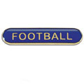 Blue Football Bar Badge