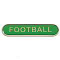Green Football Bar Badge