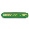 Green Cross Country Bar Badge