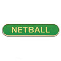 Green Netball Bar Badge