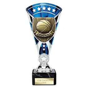 Blue & Silver Cobra Star Basketball Cup 210mm