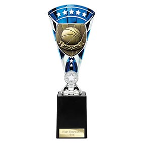 Blue & Silver Cobra Star Basketball Cup 255mm