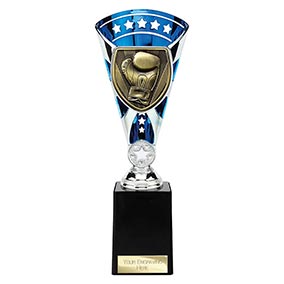 Blue & Silver Cobra Star Boxing Cup 255mm