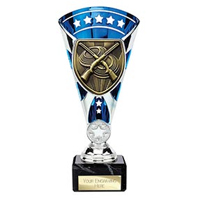 Blue & Silver Cobra Star Clay Pigeon Shooting Cup 210mm