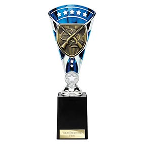 Blue & Silver Cobra Star Clay Pigeon Shooting Cup 250mm