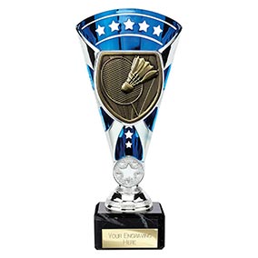 Blue & Silver Cobra Star Badminton Cup 210mm