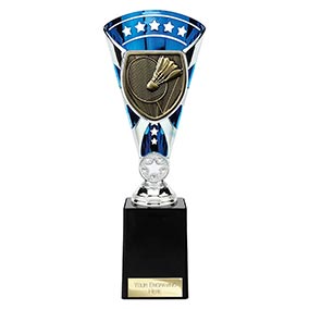 Blue & Silver Cobra Star Badminton Cup 255mm