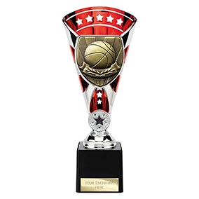 Red & Silver Cobra Star Basketball Cup 230mm