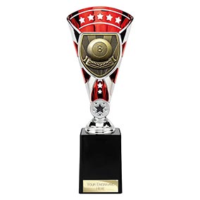 Red & Silver Cobra Star Pool Cup 255mm