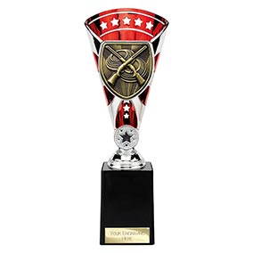 Red & Silver Cobra Star Clay Pigeon Shooting Cup 250mm