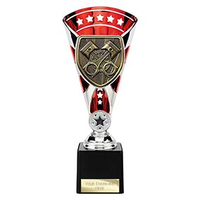 Red & Silver Cobra Star Motorsport Cup 230mm