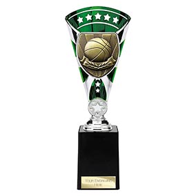 Green & Silver Cobra Star Basketball Cup 255mm