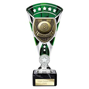 Green & Silver Cobra Star Pool Cup 210mm