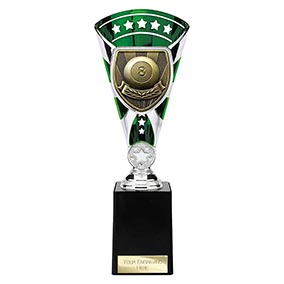 Green & Silver Cobra Star Pool Cup 255mm